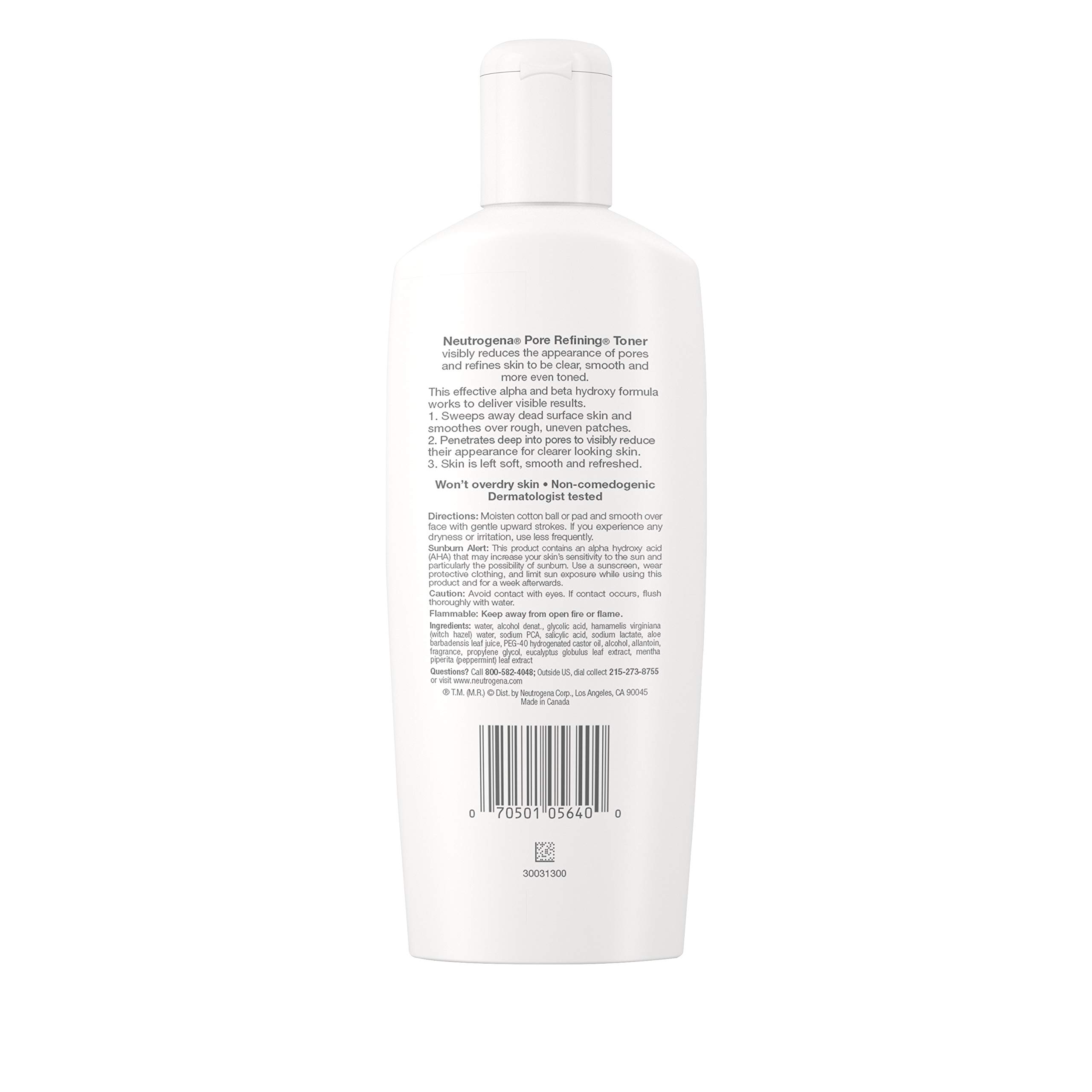 Neutrogena Pore Refining Toner with Alpha and Beta Hydroxy Formula, 8.5
