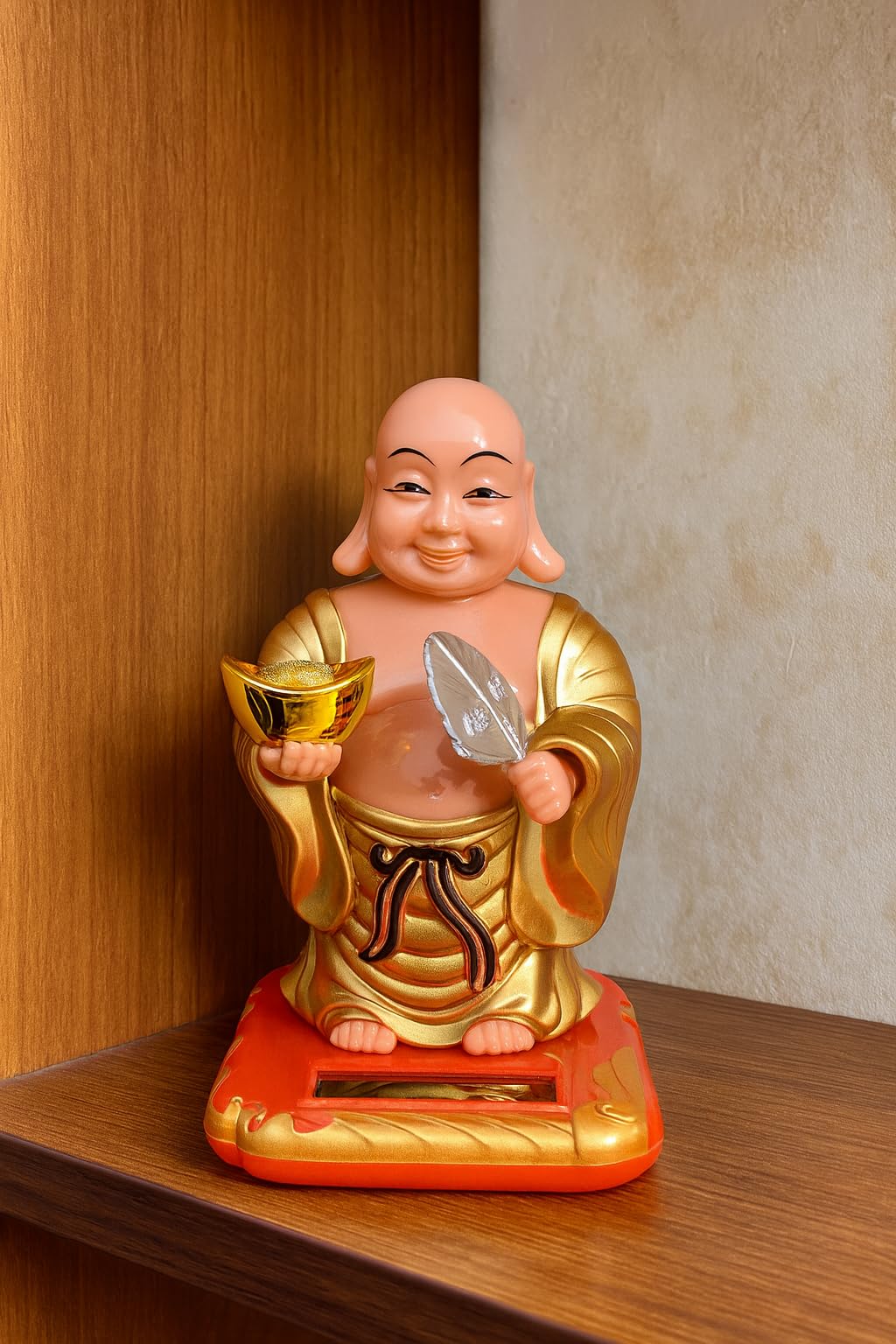 Buy Linnet 4 Inch Solar Powered Moving Head Buddha – Shaking Head