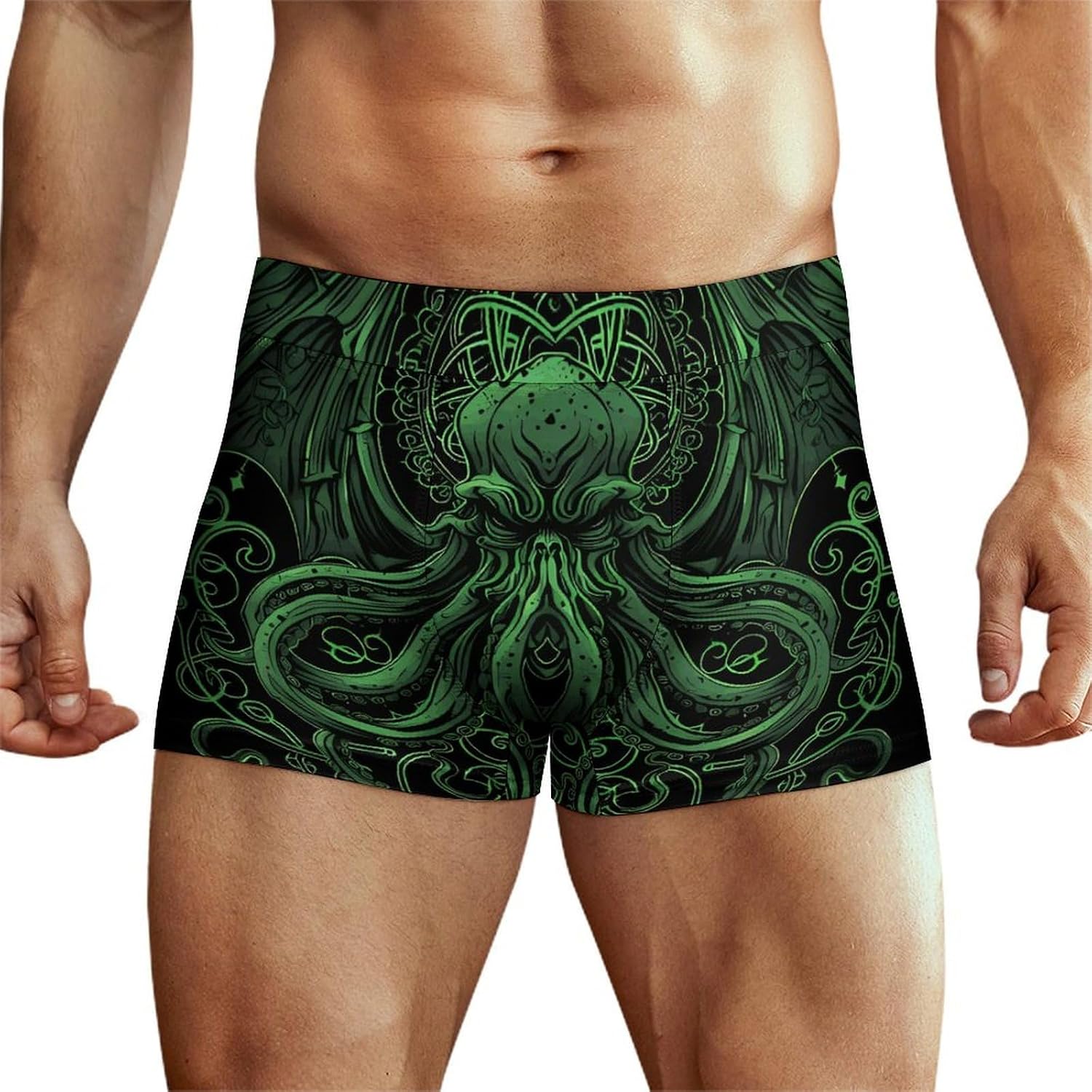 Great FunnyCthulhu Men's Underwear Boxers Briefs for Men Stretch Shorts