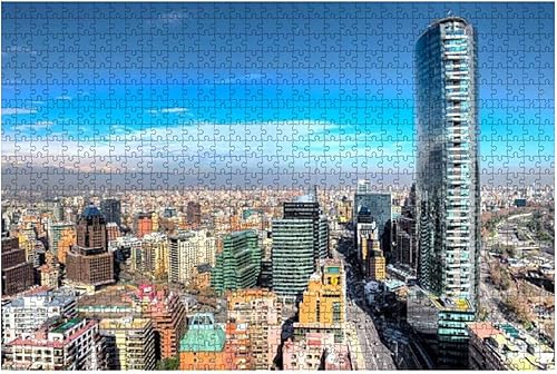 Rompecabezas de madera de 1000 piezas de increíble ciudad de tiro aéreo rompecabezas para niños o adultos juguetes educativos juego de descompresión