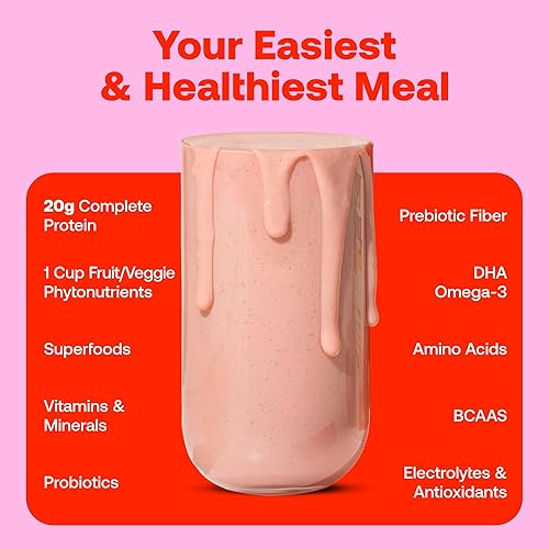 Miniatura 3 de Happy Viking Proteína de fresa + superalimentos en polvo, creado por Venus Williams, 0.71 oz de proteína, bajo en carbohidratos, ceto, vegano, sin