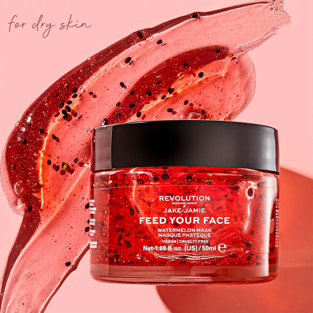 Revolution Skincare London, Jake Jamie Watermelon Hydrating Face Mask, Watermelon Scented Formula, Moisturising, 50ml - Image 5