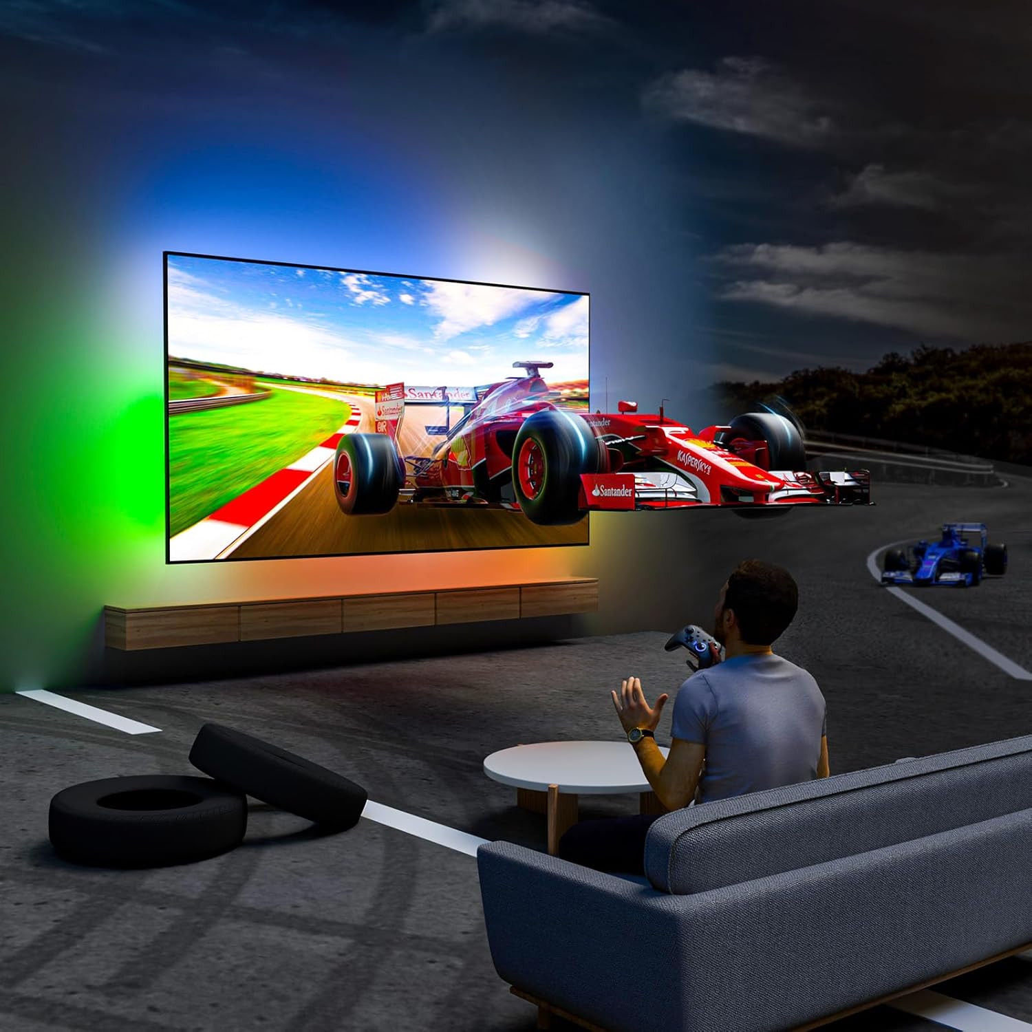 Lytmi TV LED Backlight with HDMI 2.0 Sync Stick Immersive RGBIC ...