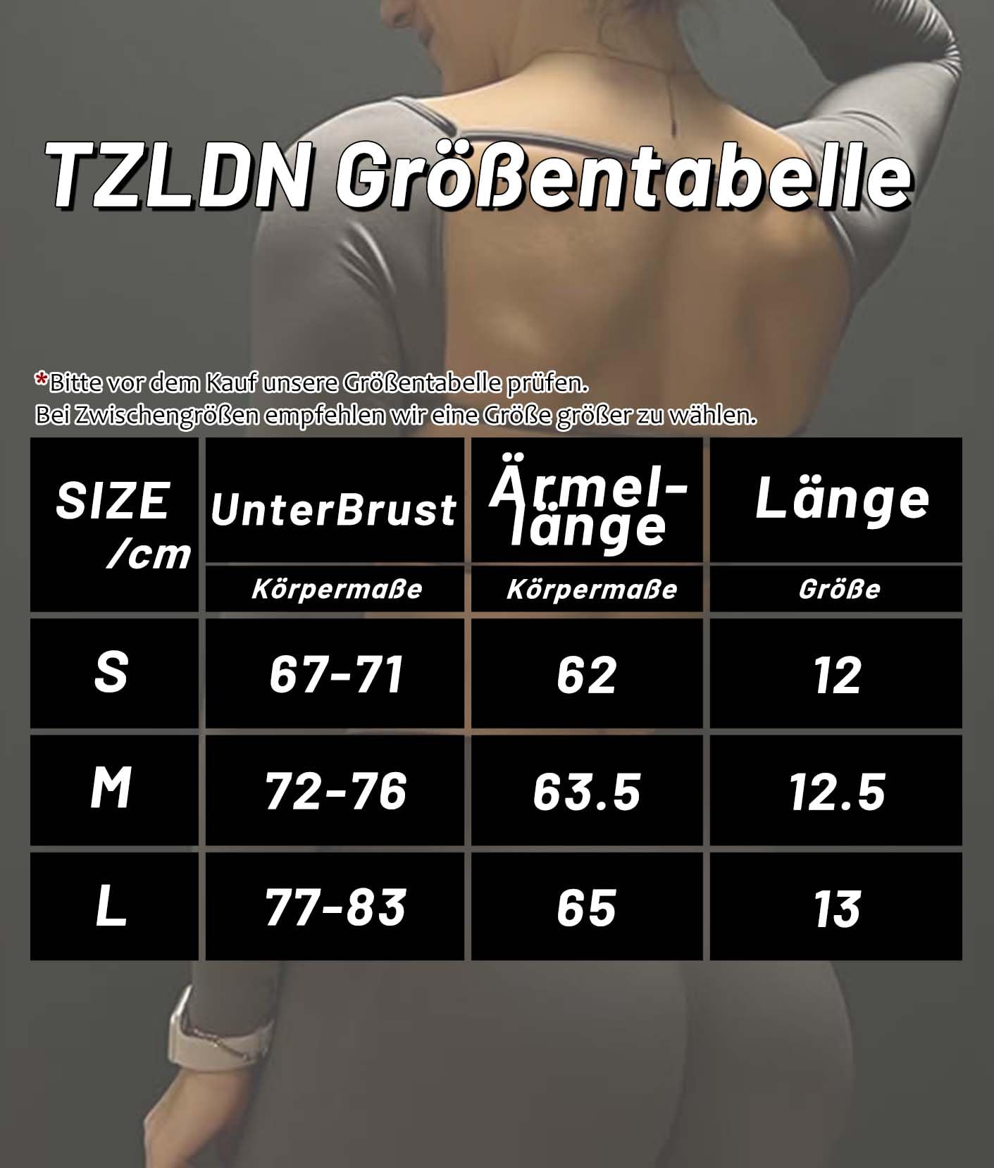 TZLDN Haut de sport dos nu à manches longues pour femme, haut de sport, haut court ventral, haut de sport, yoga, pilates, danse, rave