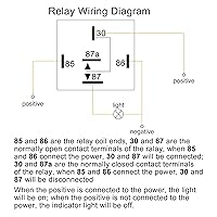 Vista 7 de uxcell JD-2912 4 Pin DC 48V 40A Universal Vehículo Vehículo Motor Fusible Relé Interruptor Potencia con 4 Arnés