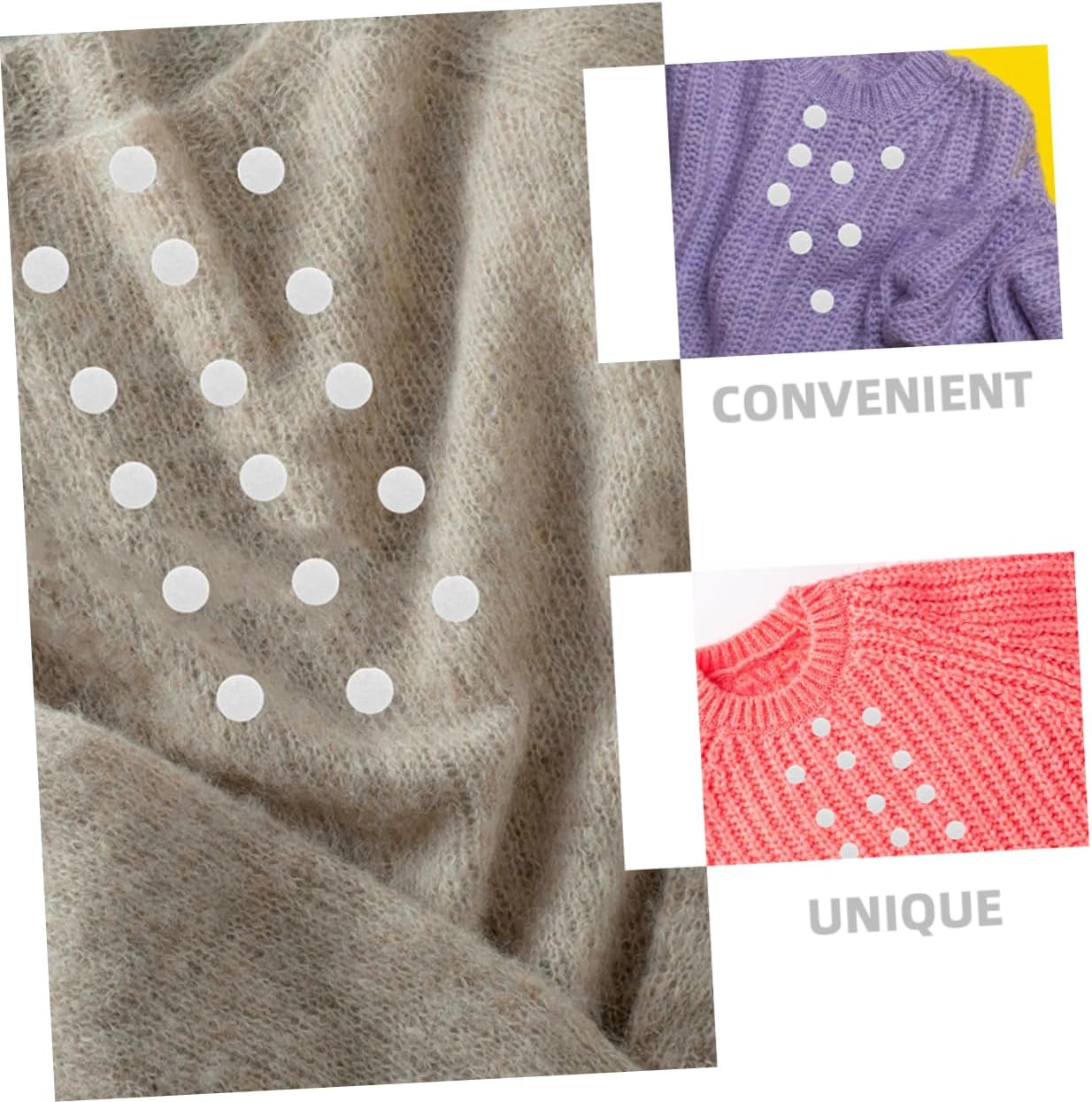 Housoutil 2000pcs Self-Adhesive Felt Pads for Projects Clothing Circles Versatile Decoration for Apparel Accessories and Home Decor Design