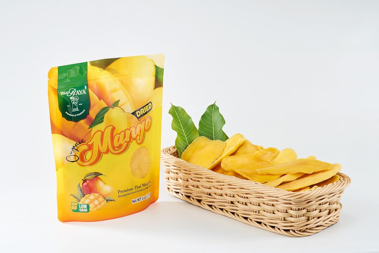 Thairaya Dried mango 8 Oz, Dried mago slices - Dried fruit snacks Low sugar Reusable bags - Healthy snacks Vegan Soft Juicy Sweet fresh fruit Thai mango fruit snacks healthy snacks organic fruit - Image 4