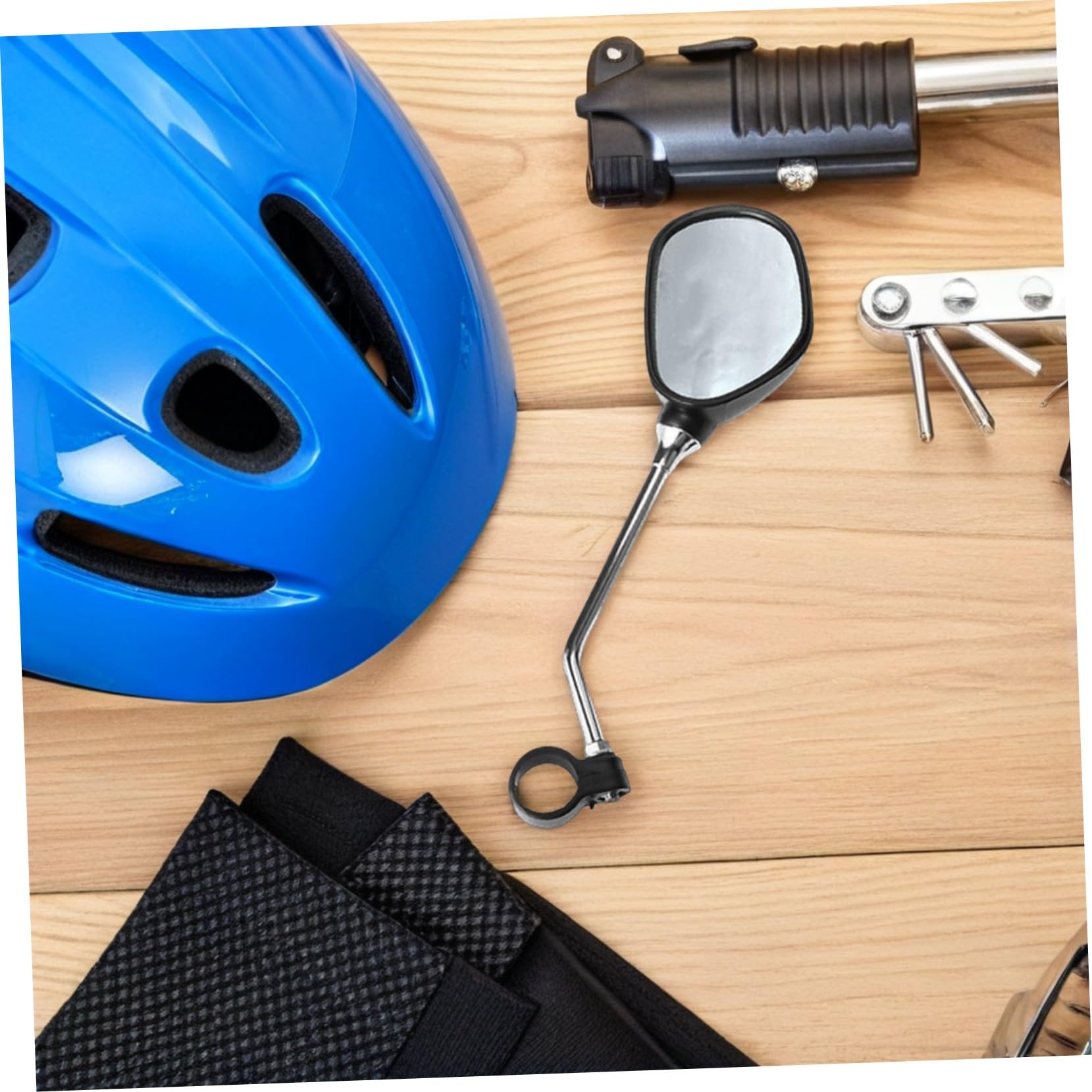 Specchietto Retrovisore per Bicicletta 2 Paia Abs Nero | Montaggio Semplice, Struttura Anti-vibrazione, Superficie ad Alta Definizione, Ampia Copertura Angolare