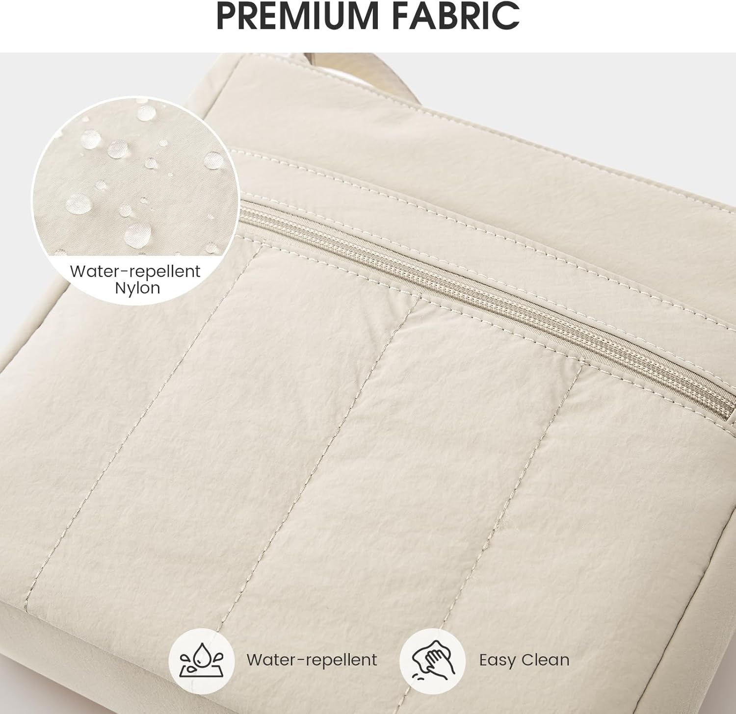 G4Free Nylon Crossbody Bags for Women, Lightweight Casual Quilted Shoulder Handbags for Travel Work - Image 8