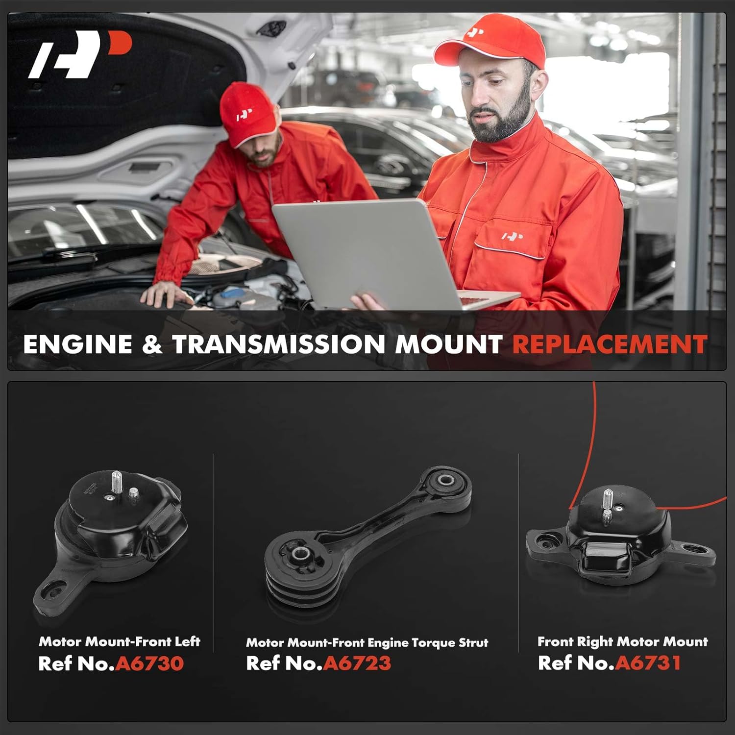 A-Premium 3PCS Engine Motor Mount and Torque Strut Mount Kit Compatible with Subaru Outback, Legacy, 2005-2009, 2.5L, Replace# 41022AG17B, 32007105