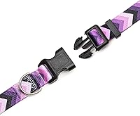 Vista 5 de Collar ajustable para perro con patrones, ultra cómodo, de nailon suave, transpirable, para perros pequeños, medianos y grandes (S, flecha)