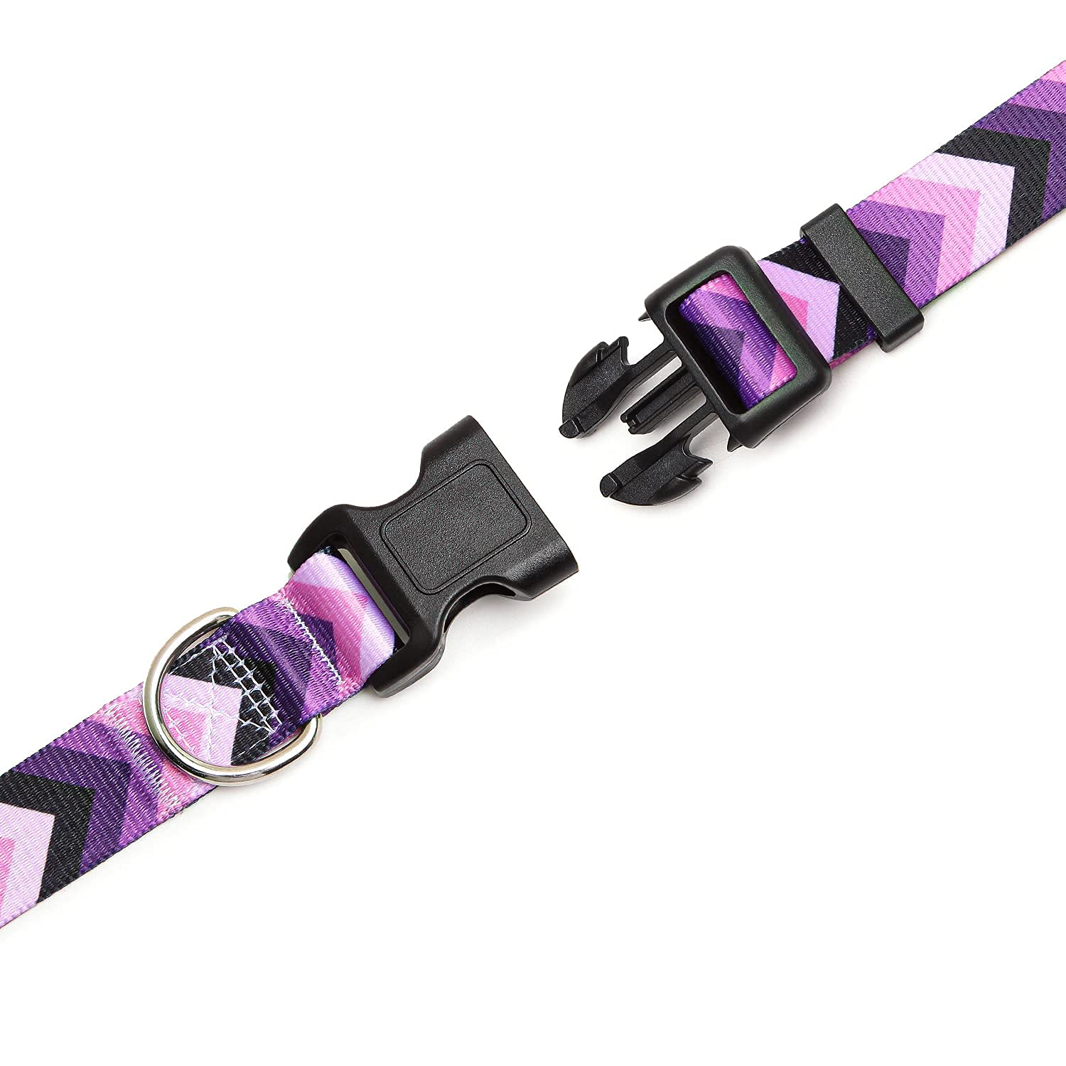 Adjustable Dog Collar with Patterns, Ultra Comfy Soft Nylon Breathable Pet Collar for Small Medium Large Dogs (L, Floral Orange) — view 120