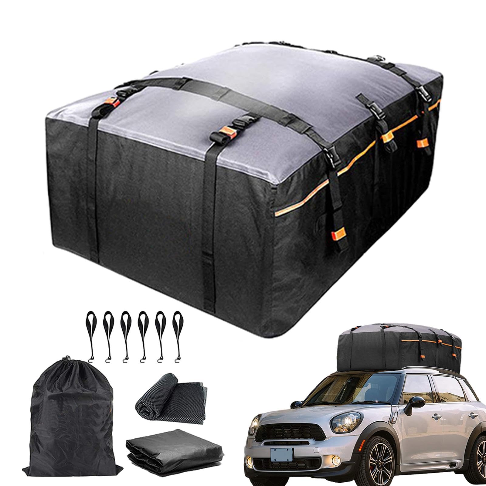 Sacca Portabagagli per Tetto Auto Contenitore Impermeabile Per Bagagli Da | Supporto per Bagagli da Tetto per Viaggi in Auto Avventura Camping Famiglia e Attività Outdoor