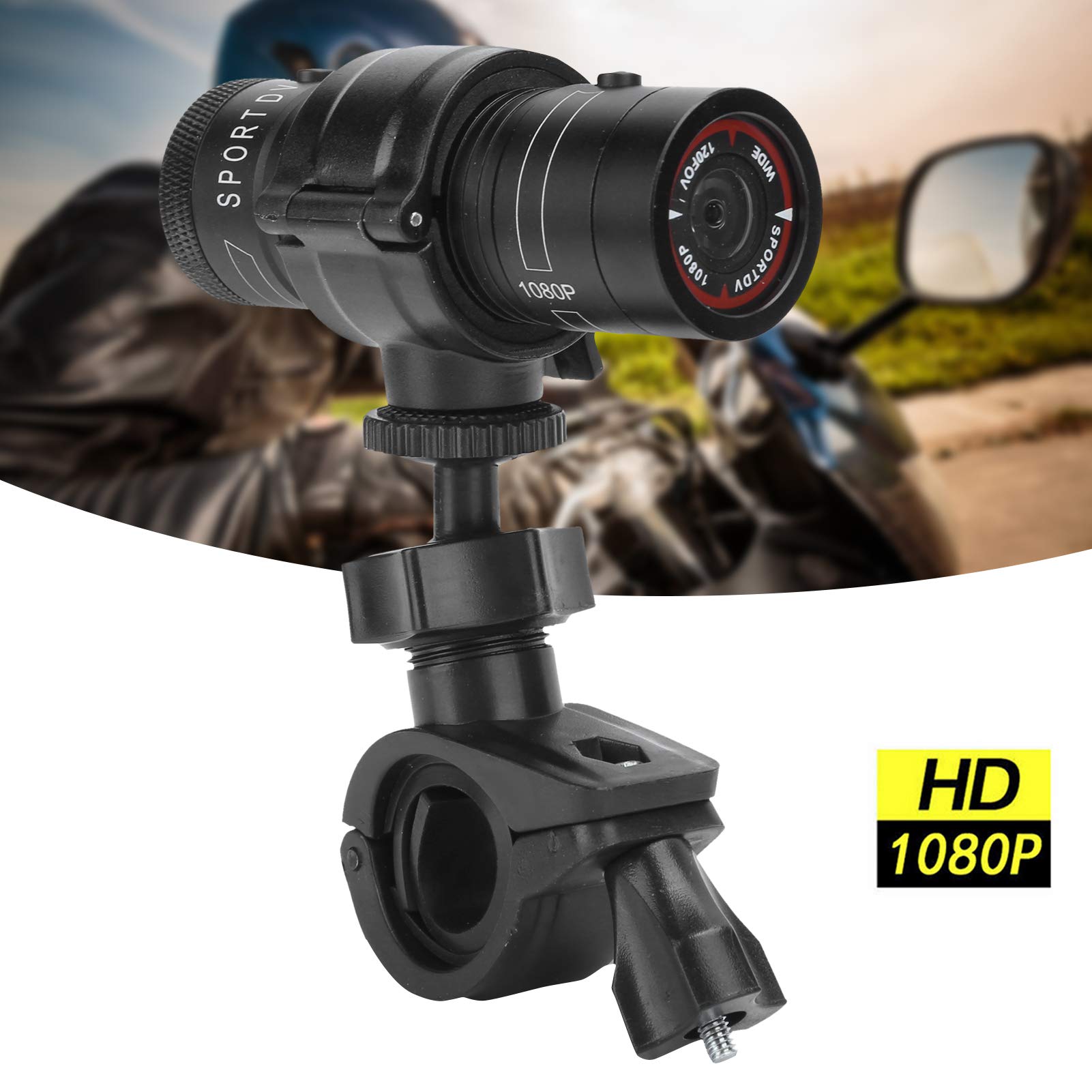Caméra d'enregistrement de Tableau de Bord de Moto, enregistreur de Conduite vidéo 1080P 30fps Dash Cam DVR de Moto avec Vue d'angle de 120 degrés, Carte mémoire de 32 Go de Soutien