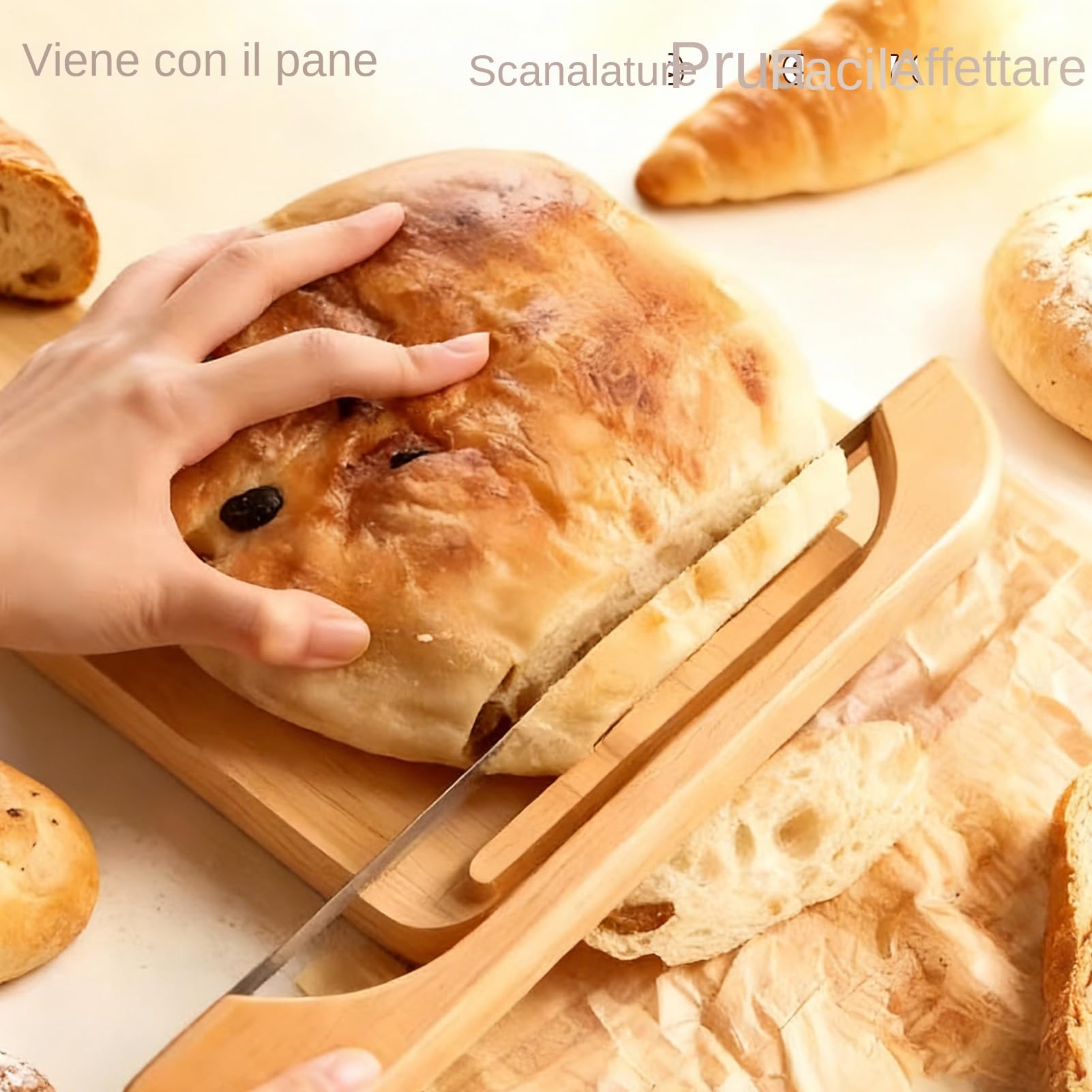 Werkzeug zum Schneiden und Schneiden von Broten mit doppelseitiger Bagelsäge | Schneidebrett für Toast, Kuchen, Baguette, Chef, Zuhause, Küche, Restaurant und Wohnung