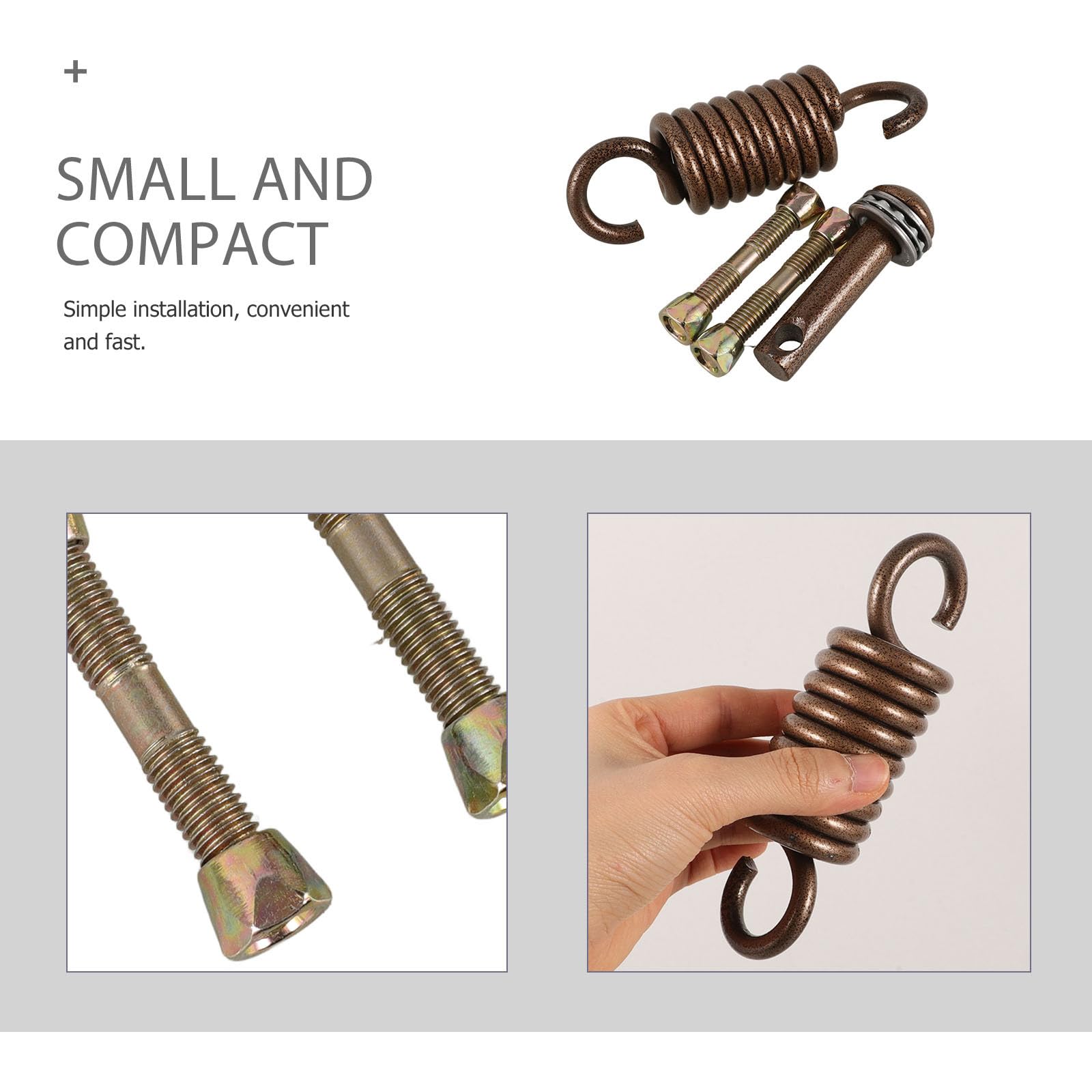 KESYOO Kit Molle in Metallo per Sedia Amaca Doppia Ganci di Fissaggio Resistenti, Accessori Completi per Appendere Amache e Sedie Sospese, Adatto per Uso Esterno su Veranda e