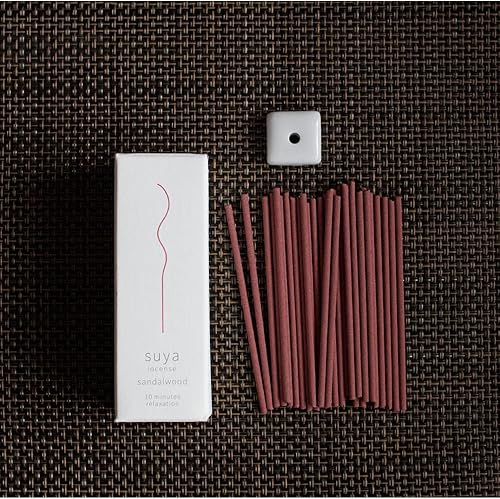 Miniatura 5 de Suya - Sandalia japonesa de incienso de madera con soporte de 30 piezas, palo 10 minitus rerax