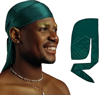 2 Pack Silk Durag for Men and Women, Silky Satin Do Rag
