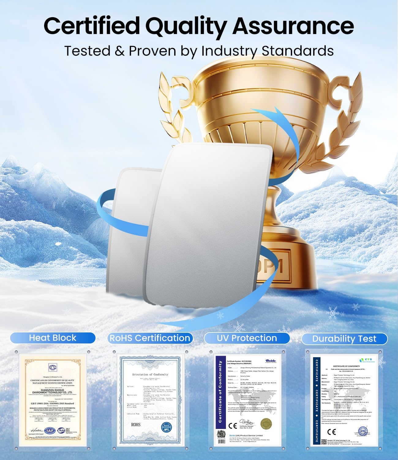 Zanch Tesla Model Y Sunshade Roof[No Sag, No Gaps, Stay Cooler] Multi-Layer UV Reflective Foldable Glass Sunroof ,Accessories for Model Y 2020-2025 (Not Fit New Y Juniper),Gray