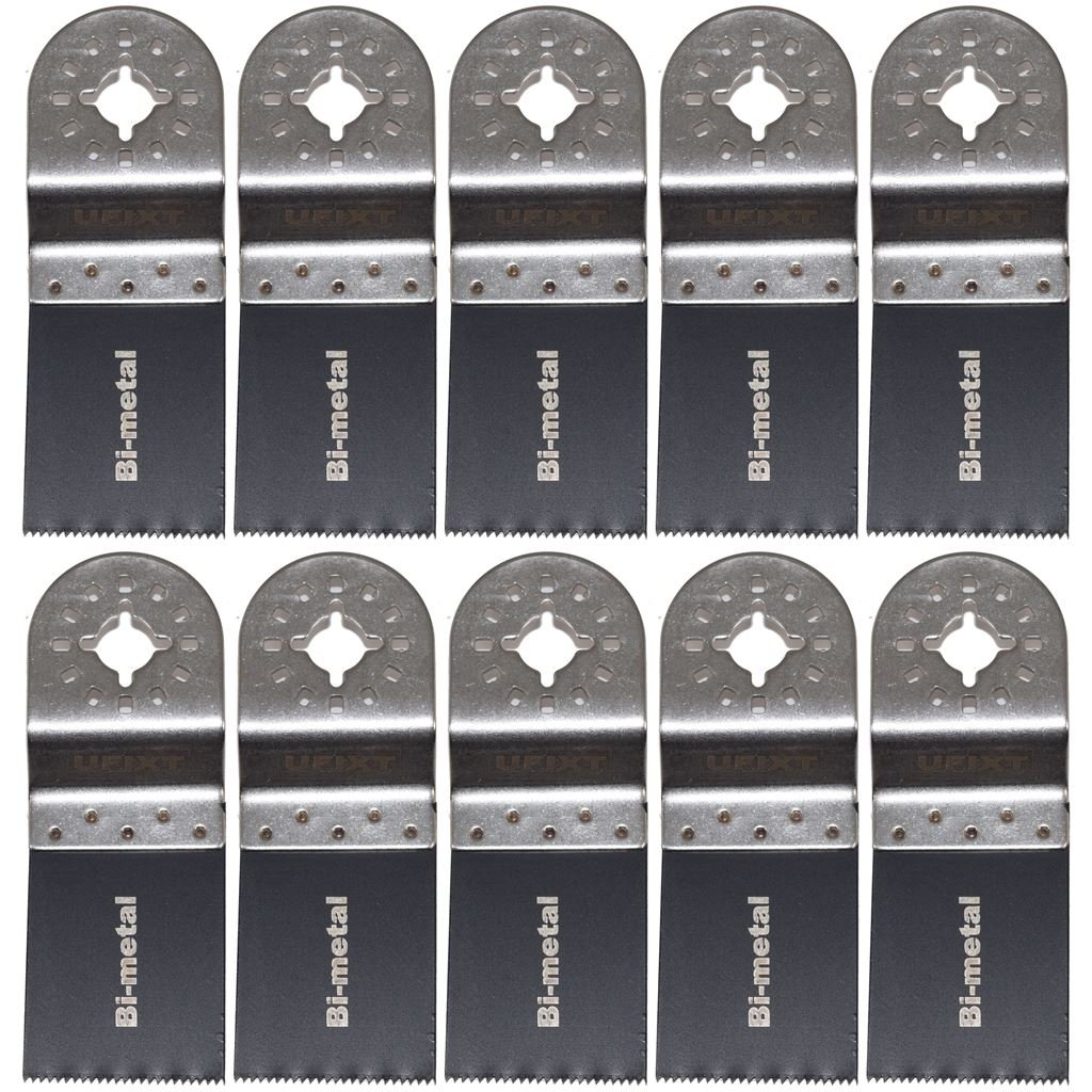 Multi Tool Blades 35mm Bi-Metal Pack of 10 Compatible with Milwaukee Ryobi Silverline