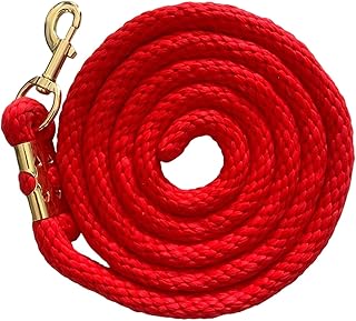 Gihioue Horse Lead Rope, 6.5ft Long Cable with Push Button - Training Lead, Long Rope, Pet Accessories, Dog Lead