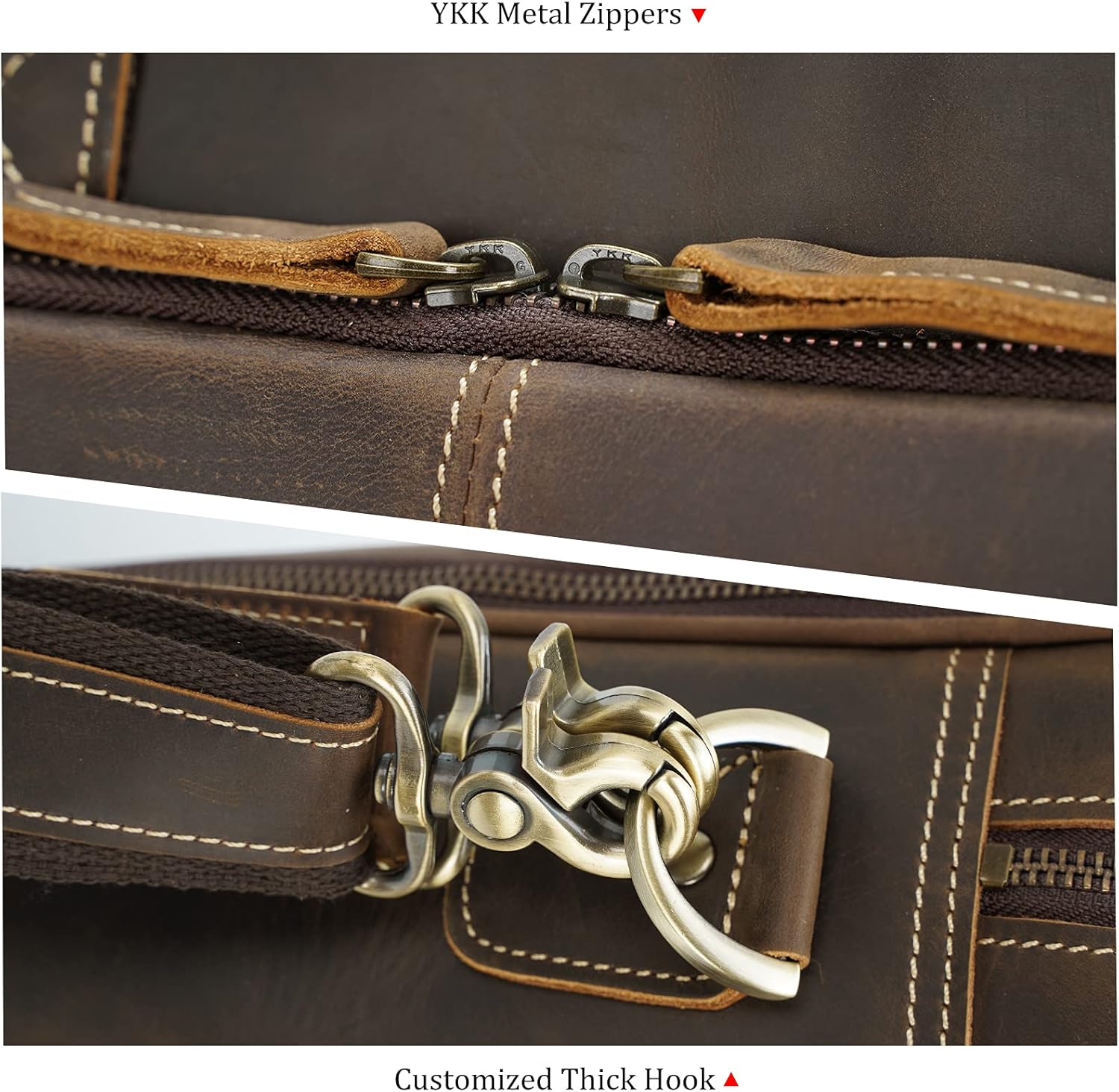 One-Day Sale: Up to 80% Off Polare Full Grain Leather 16.5'' Laptop Bag Briefcase for Men Business Messenger Work Bag Fits 15.6'' Laptop Hottest Sales Polare Full Grain Leather 16.5'' Laptop Bag Briefcase for Men Business Messenger Work Bag Fits 15.6'' Laptop