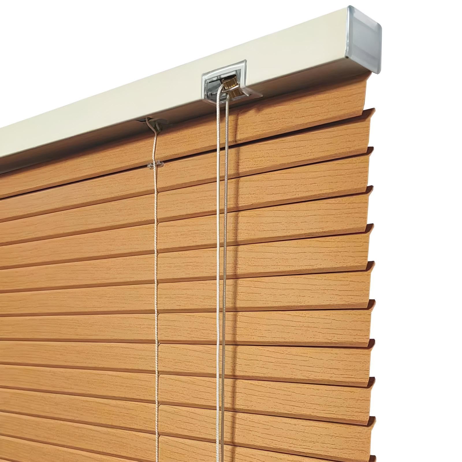Store plissé occultant alu effet bois élégant et durable