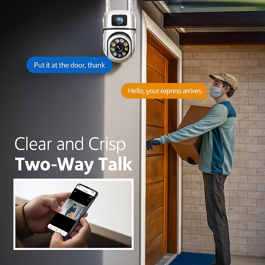 Fire Turtle Mini Fox Security Camera - Dual Lens WiFi -7