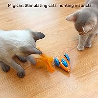 Vista 2 de Migipaws cat Toy, Automatic Interactive Migicar Toy Like a Mouse, Intelligent Programme, Rechargeable Kitten Toy