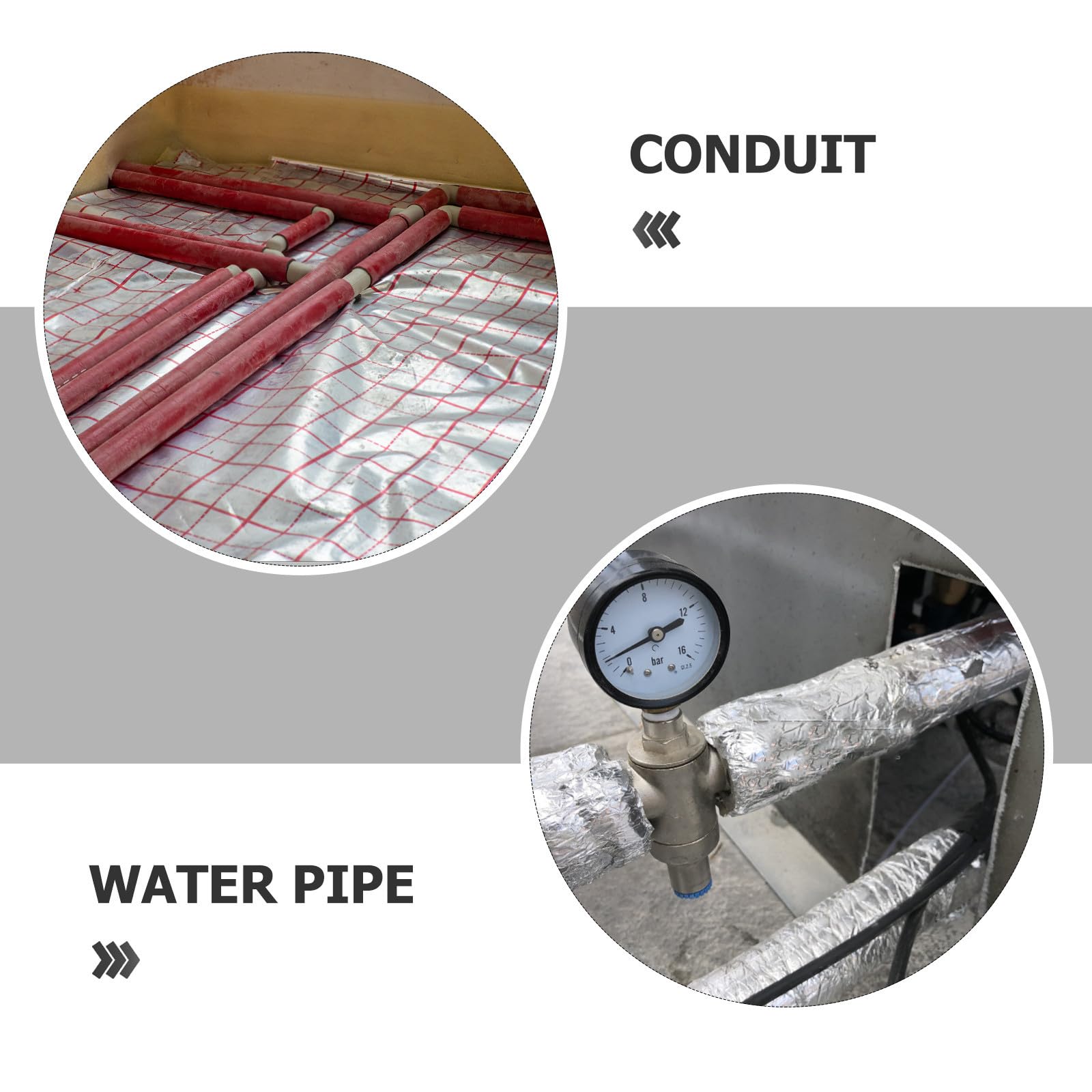 VANZACK Reflektierende Aluminium Luftpolsterfolie als Dämmrolle mit Wärmeeffekt und Einfacher Zuschnitt für Dächer und Gewächshäuser zur Isolation in Sommerferien
