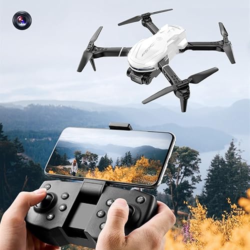 WiFi FPV Drone, Foldable Arms Drone with 4K Wide Angle Camera HD FPV Camera Remote Control Multifunctional Drone 2.4GHz Technology Headless Mode,