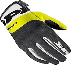 SPIDI Flash KP Textile Motorcycle Gloves for Men, Large, Yellow/Black