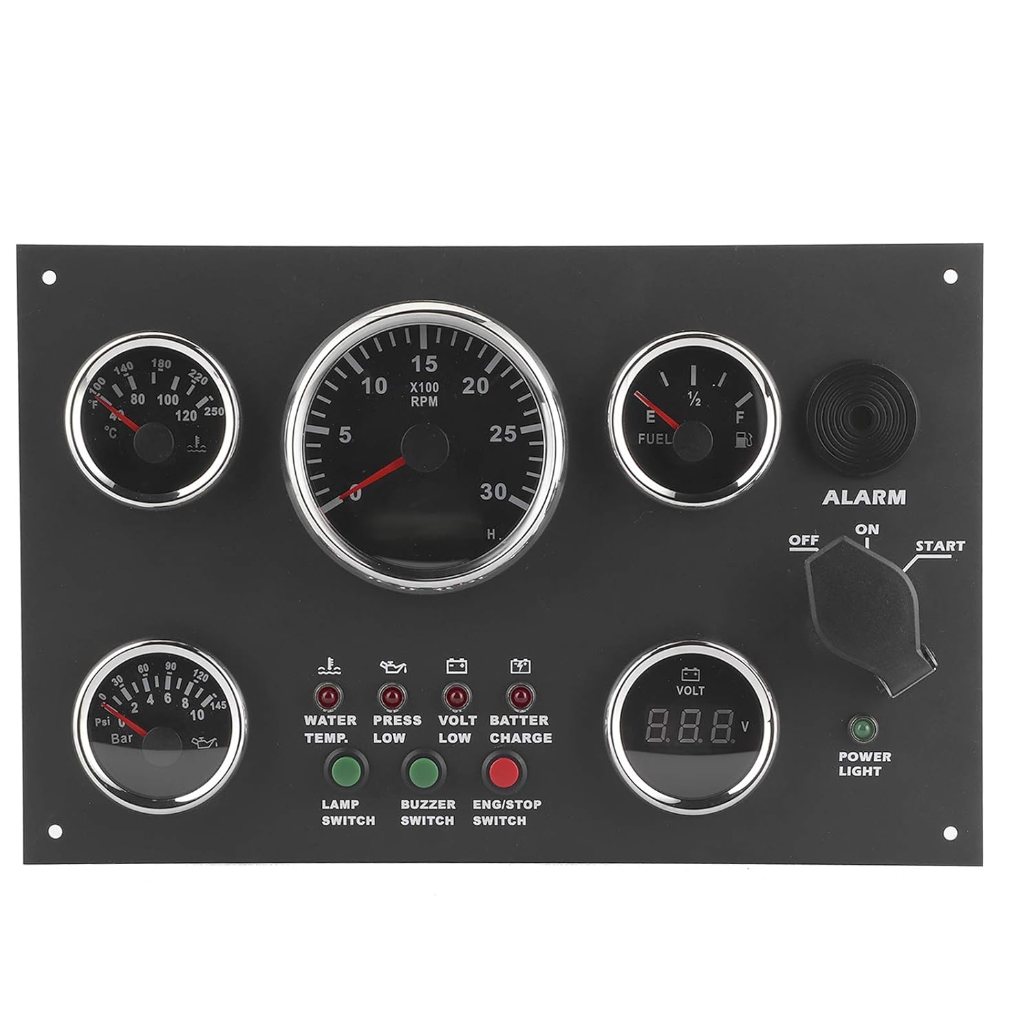 12V/24V Gauge Cluster,12V/24V Gauge Cluster Oil Pressure