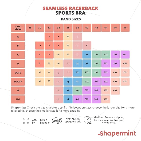 SHAPERMINT SHAPERMINT Sports Bras for Women - Sports Bra - Womens Workout Tops - Wireless Bra in use