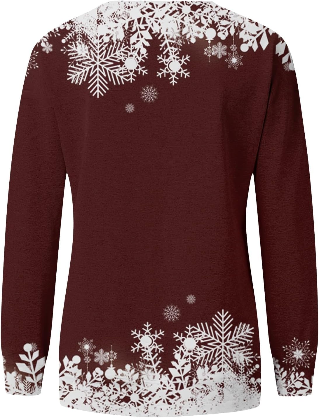 Christmas Sweatshirts For Women 2024 Xmas Tree Graphic Fall Wimter Clothes Long Raglan Sleeve Top Crewneck Pullover - Image 4