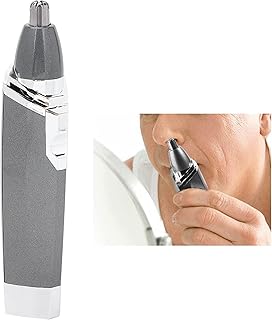 Removedor de pelos de nariz portátil, aparador profissional de pelos de nariz, aparador elétrico de nariz elétrico, aparador de pelos de nariz super silencioso e seguro para homens aparar narizes