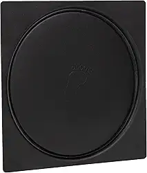 Ralo Inteligente Click 10x10 Quadrado Preto Inox Para Banheiro Veda Cheiro Anti Odor