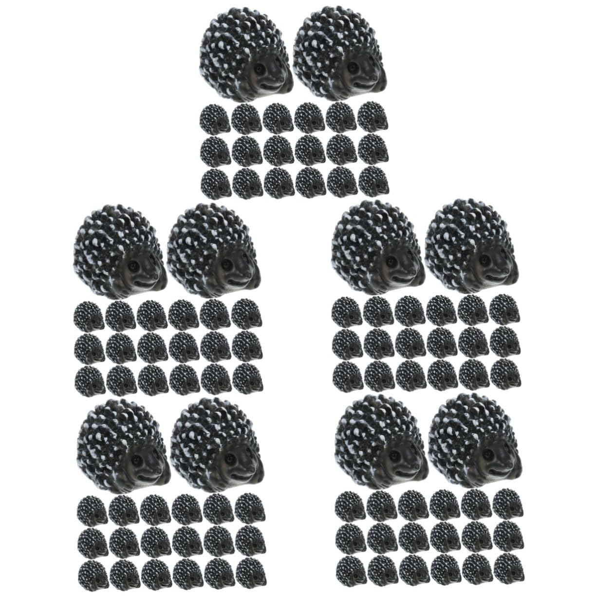 Sosoport 100stücke Miniatur Igel Figuren Niedliche Resin Mini Dekorationen Für Mikrolandschaften Garten Tierische Ornamente Für Sammler Und Freunde
