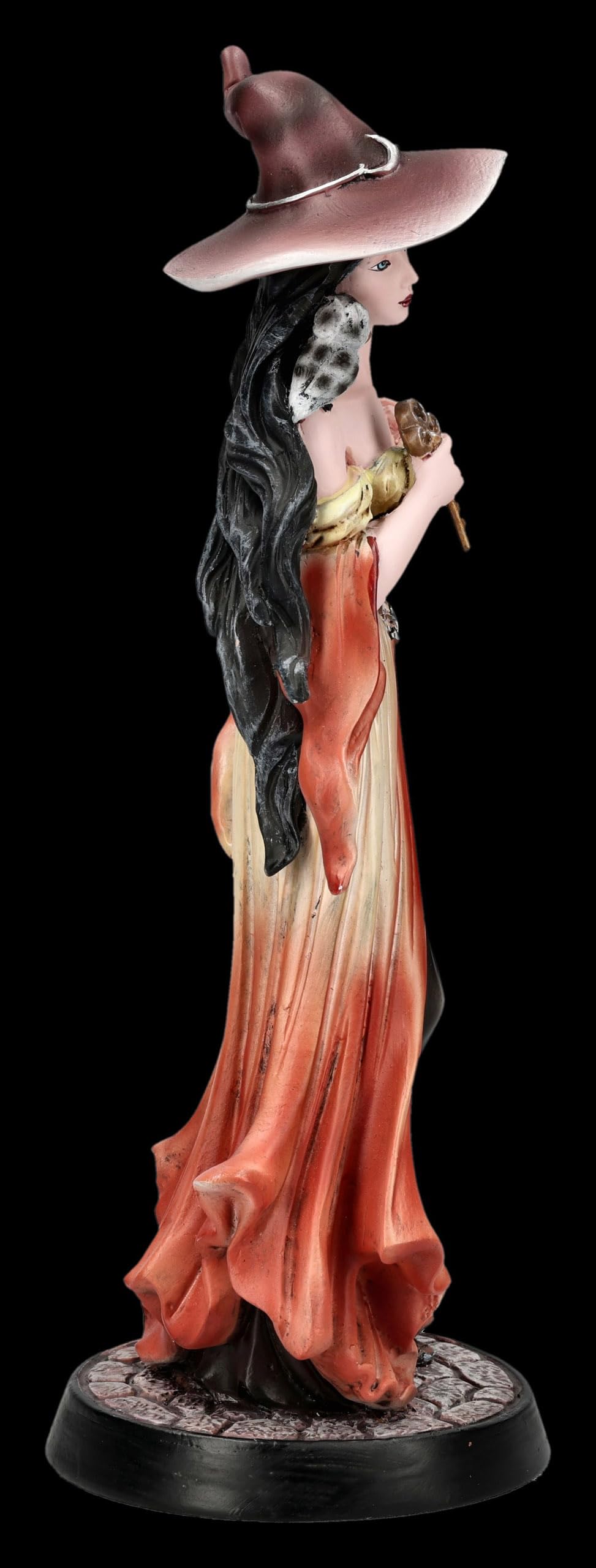Figuren Shop GmbH Figura de bruja – Calidra, guardián de la llave, decoración de fantasía pintada a mano (21 cm), colección Tales of Aurelion, idea de regalo para protección y sabiduría