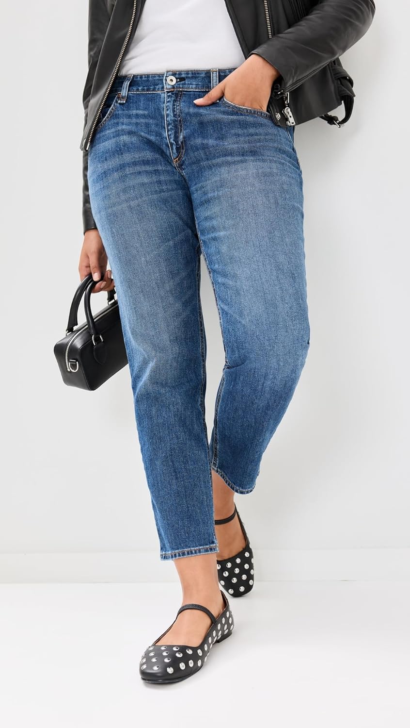 rag & bone Women's Dre Low Rise Slim Boyfriend Jeans - Image 3