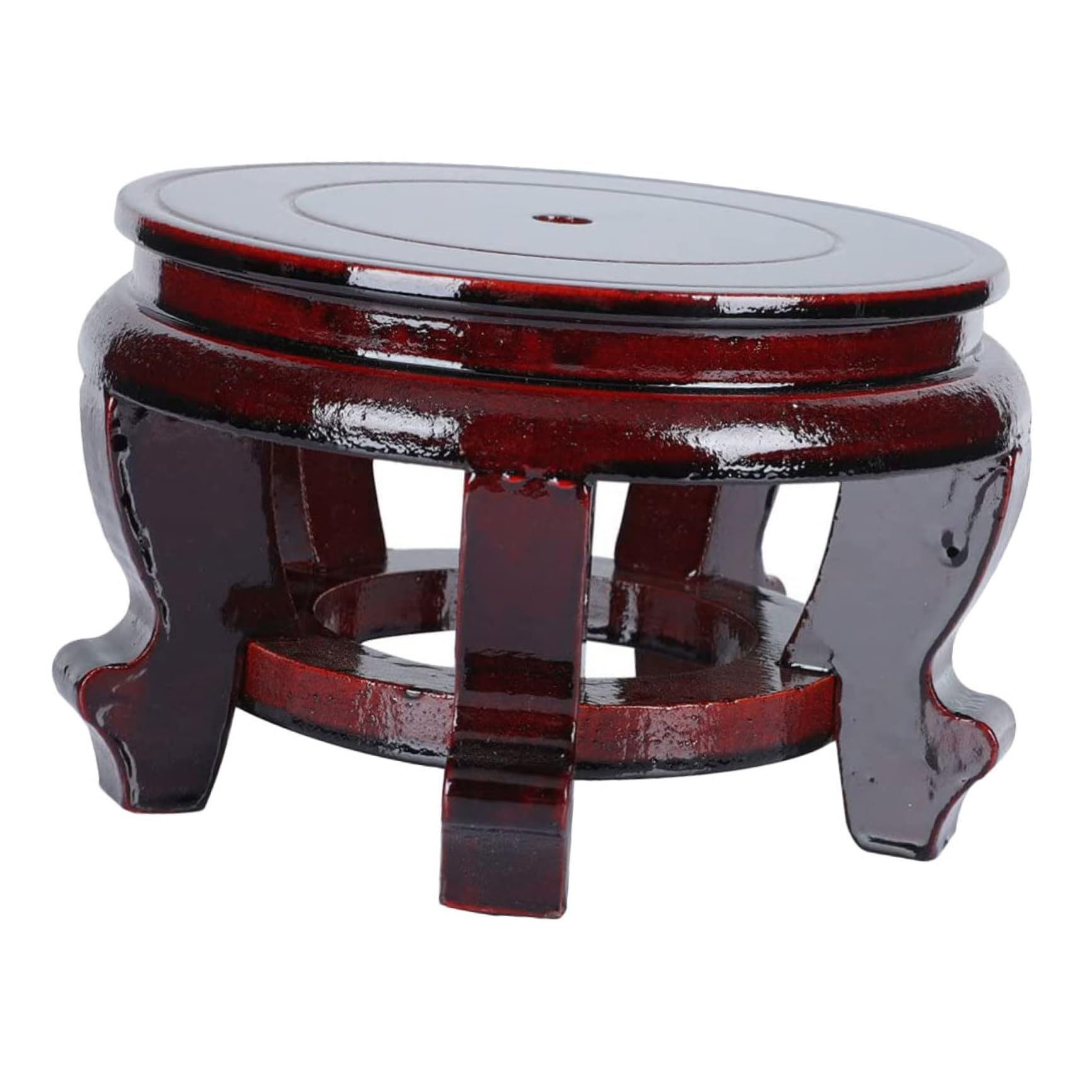 Yardwe Soporte Base Puntos para de Maciza Apoyo Madera de Macetas o y Estables , Redonda Adecuado para Plantas Sala Entrada