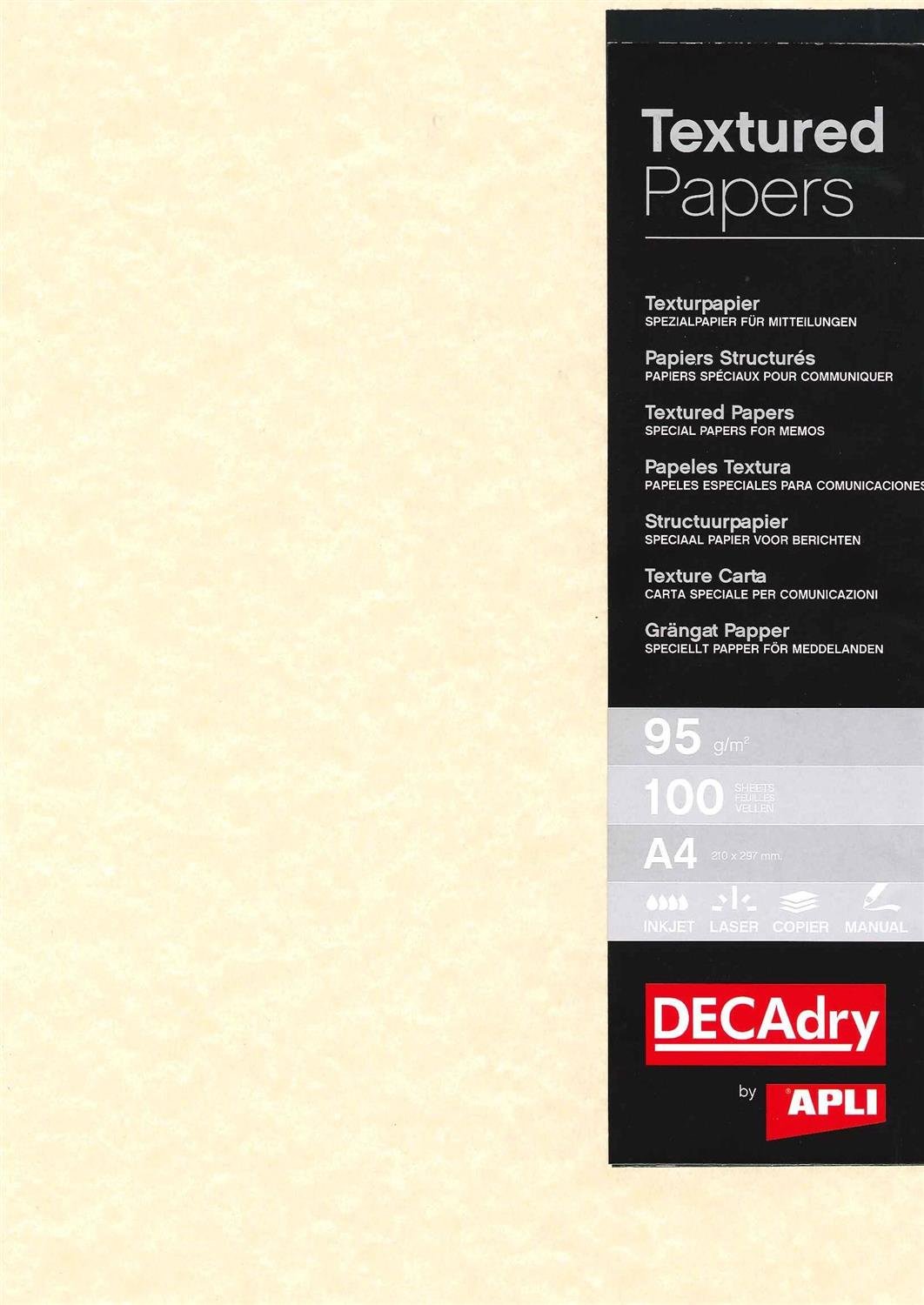 Decadry Parchment Letterhead A4 Paper 95gsm Champagne (100 Pack)