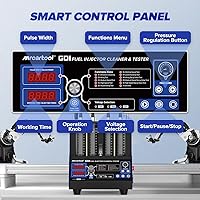 Vista 8 de MR CARTOOL V209 - Máquina limpiadora de inyectores de combustible, kit limpiador de inyectores ultrasónicos con calefacción 110V para 4 cilindros