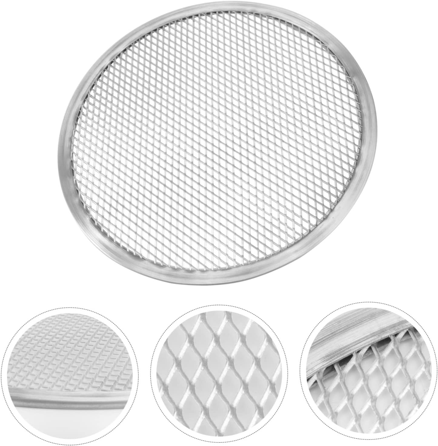 Pizza Baking Pan Net Aluminum Pizza Pan Screen Thicken Non-stick Scratch Resistant Oven Freezer Safe