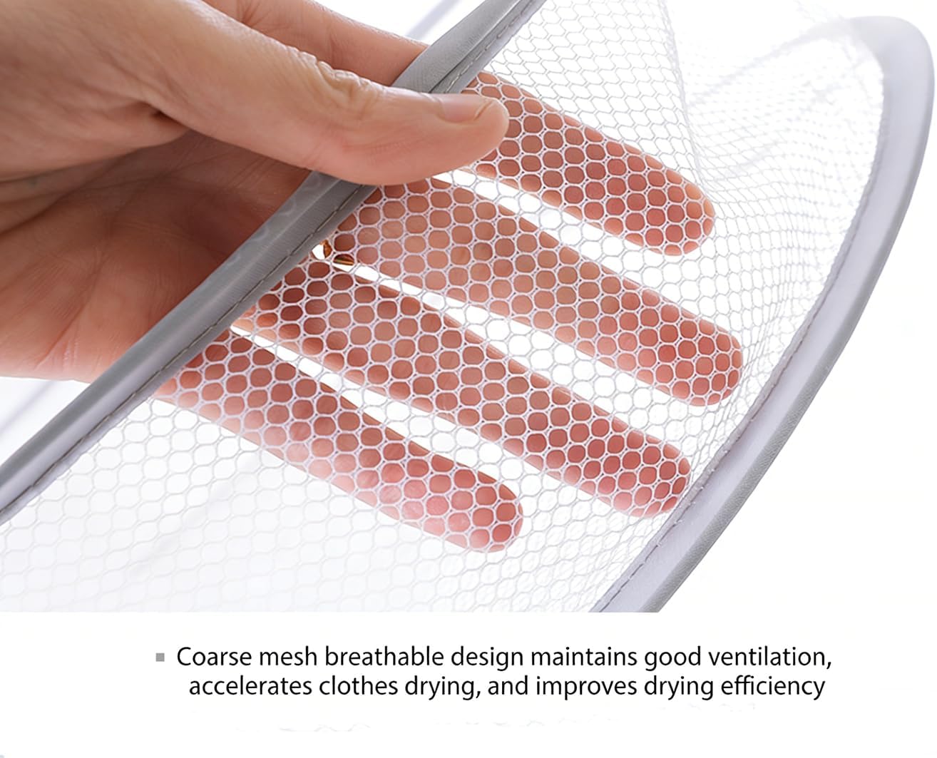 3-Tier Folding Mesh Clothes Drying Rack Hanging Dryer for Sweater & Socks