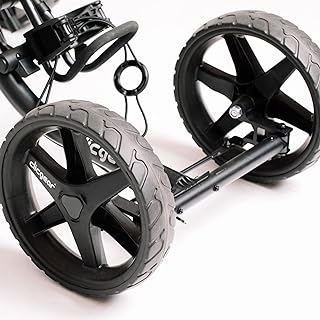 Golf Swivel Kit - Conversion Kit for Clicgear Models 3.0/3.5+/4.0 - Clicgear Wheels not Included - Black