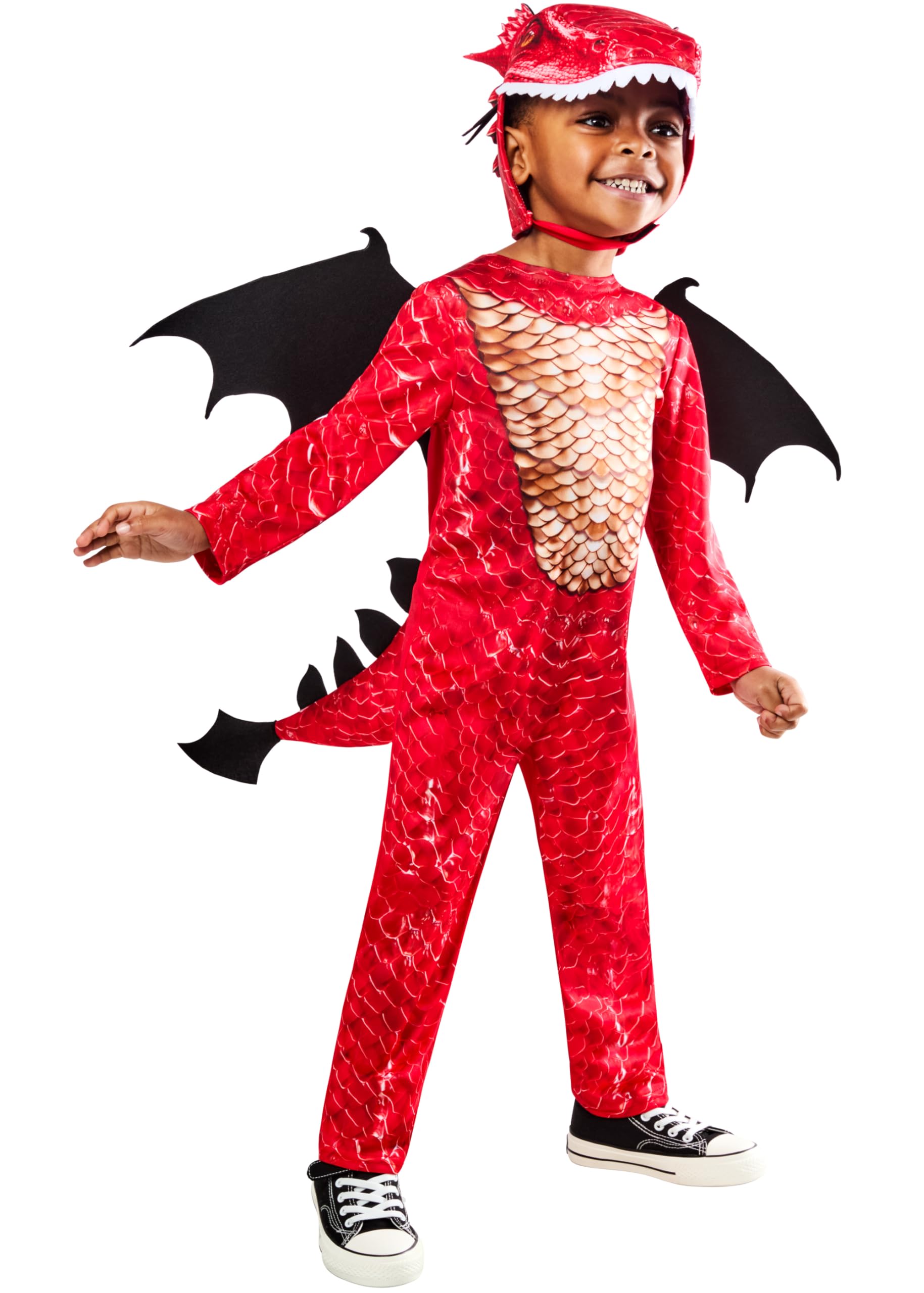 Rubies Official Red Dragon Child Costume, Size 3-4 Years Halloween