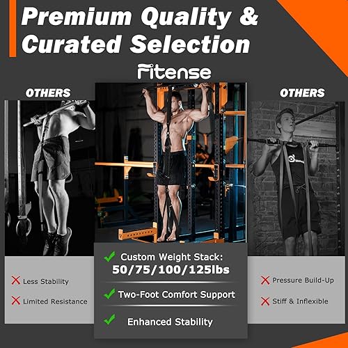 Miniatura 5 de Pull Up Assistance Bands 50-350lbs, Heavy Duty Pull Up Workout Band with Feet Rest, Resistance Band for Pull Up Bar Bands, Pull Up Assist Band