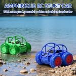 Direct Chargez la voiture de télécommande, voitures amphibies Rc 360° Flip Stunt Car avec Cool LED 2,4 Ghz 4WD Terrain extérieur RC Voitures de course Jouet cadeau d'anniversaire de Noël pour 3 4 5 6 7 8 9 10 11 12 Années Garçons filles