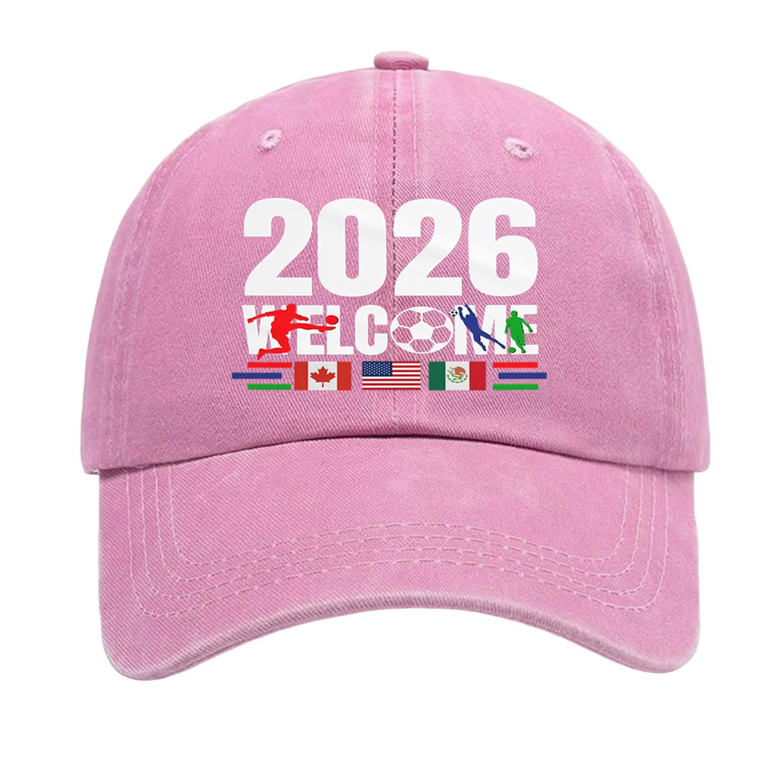 Unisex World Cup Baseball Caps Adjustable Sports Fan Hat with Embroidered Logo Outdoor Sun Protection Visor Lightweight Breathable Summer Accessory for Football Fans World Cup 2026
